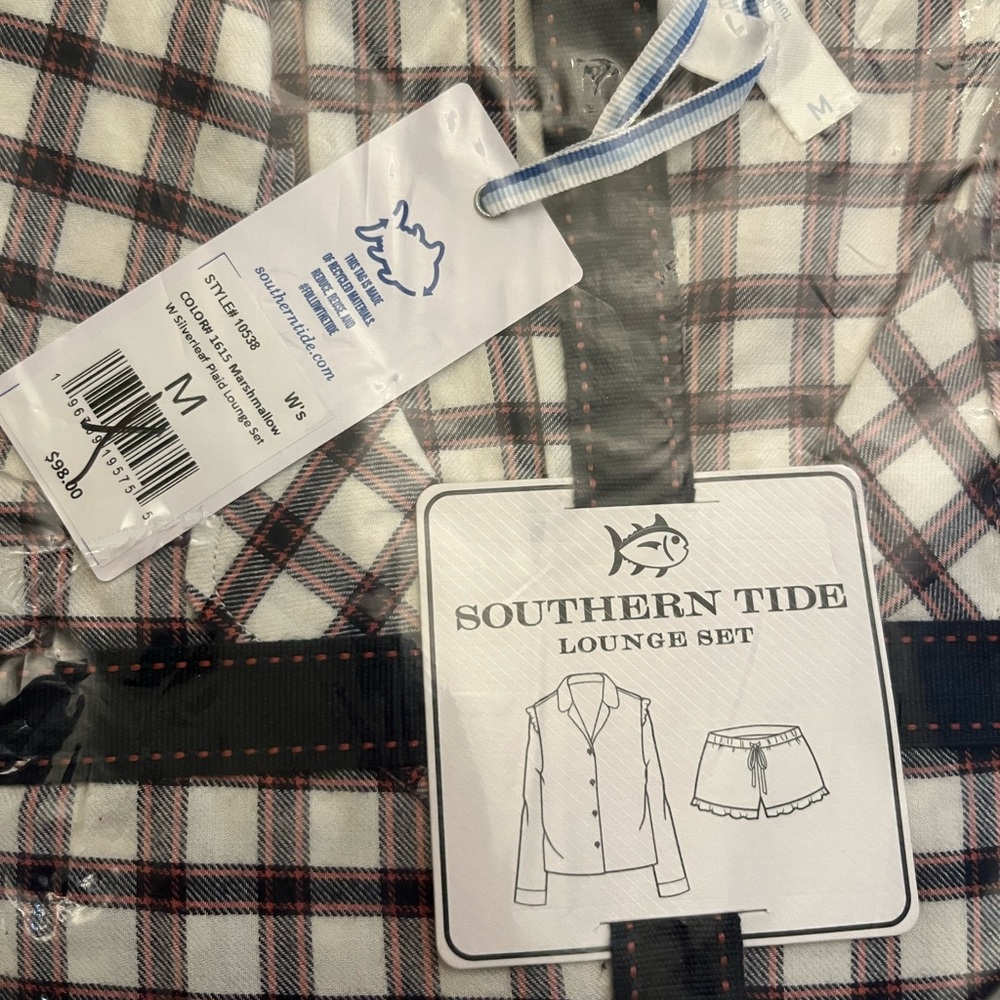 Southern Tide Women's Silverleaf Plaid Lounge Set NWT - Picture 7 of 9